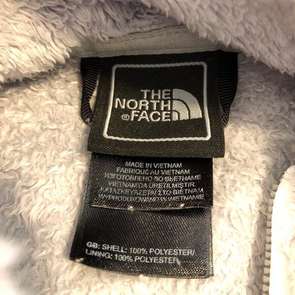 The North Face Osito Fleece Zip Up Jacket Womens Sz M Grey Comfy Soft - Picture 3 of 8